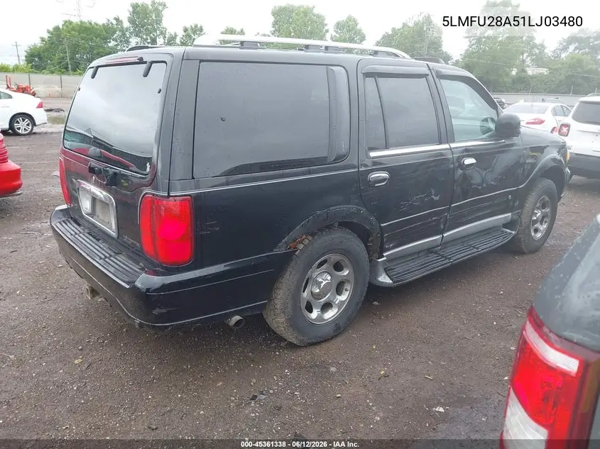 2001 Lincoln Navigator VIN: 5LMFU28A51LJ03480 Lot: 45361338