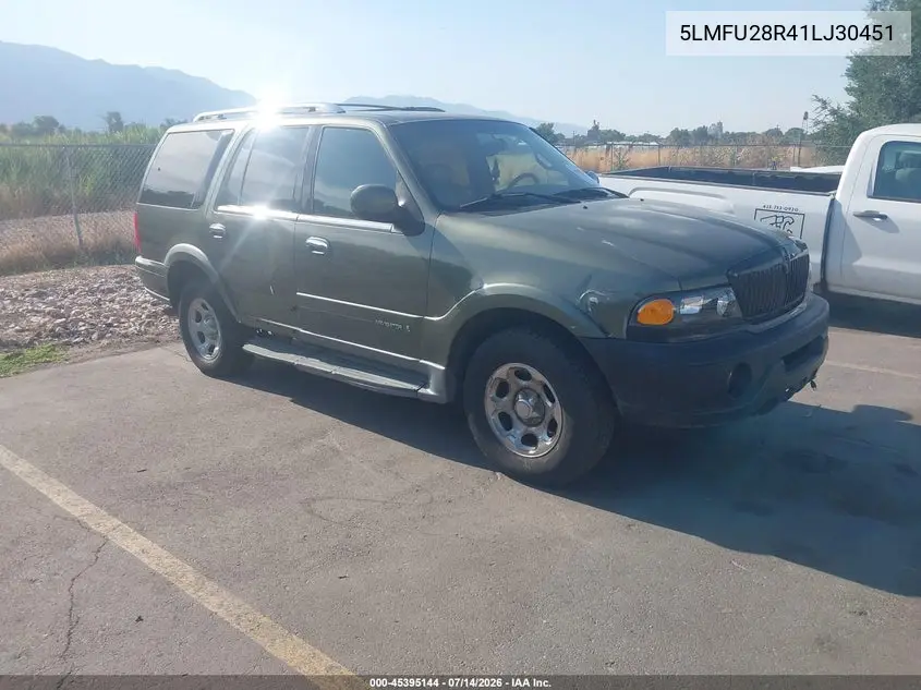2001 Lincoln Navigator VIN: 5LMFU28R41LJ30451 Lot: 45395144