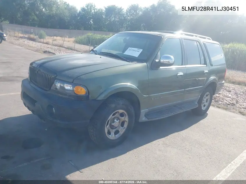2001 Lincoln Navigator VIN: 5LMFU28R41LJ30451 Lot: 45395144