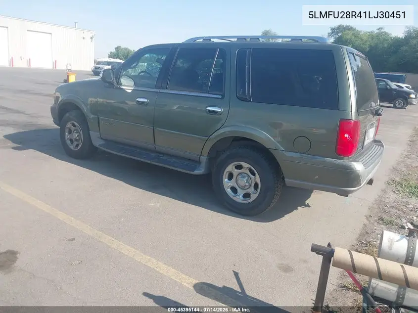 2001 Lincoln Navigator VIN: 5LMFU28R41LJ30451 Lot: 45395144
