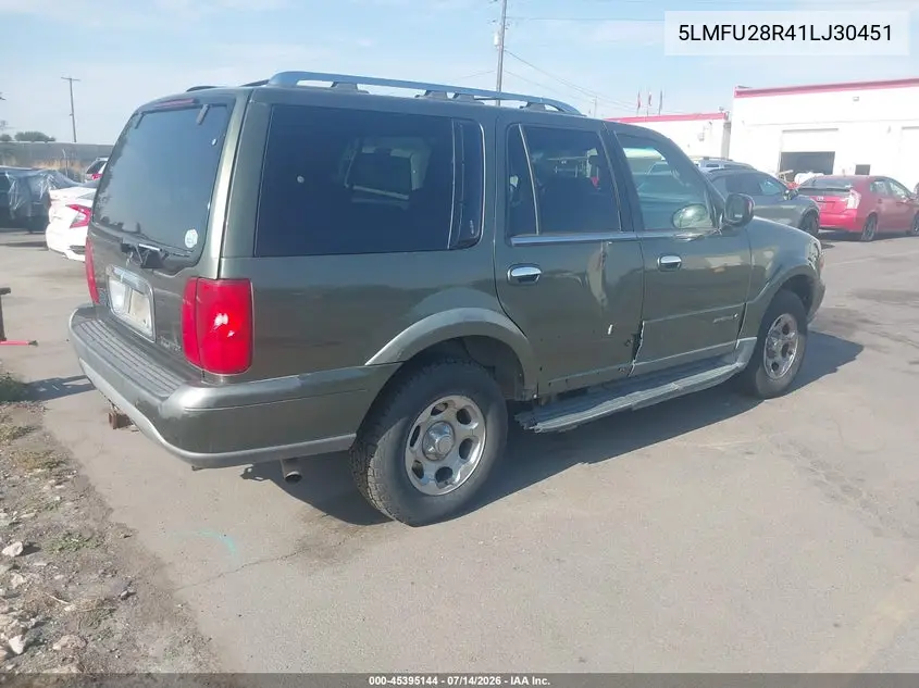 2001 Lincoln Navigator VIN: 5LMFU28R41LJ30451 Lot: 45395144