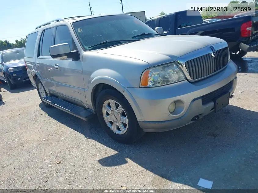 2003 Lincoln Navigator VIN: 5LMFU27R53LJ25599 Lot: 45091861