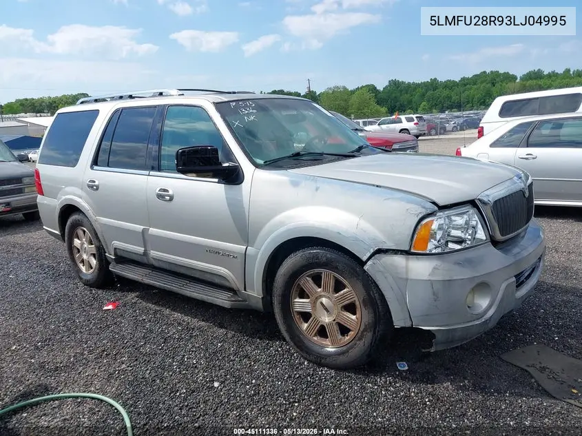 2003 Lincoln Navigator VIN: 5LMFU28R93LJ04995 Lot: 45111336