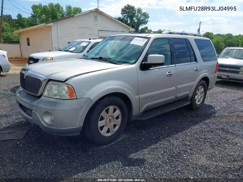 2003 Lincoln Navigator VIN: 5LMFU28R93LJ04995 Lot: 45111336