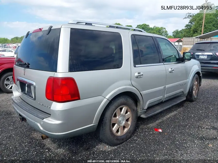 2003 Lincoln Navigator VIN: 5LMFU28R93LJ04995 Lot: 45111336