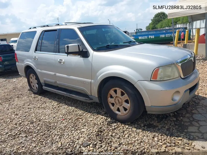 2003 Lincoln Navigator Luxury/Premium/Ultimate VIN: 5LMFU28R83LJ32805 Lot: 45179609