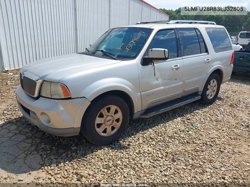 2003 Lincoln Navigator Luxury/Premium/Ultimate VIN: 5LMFU28R83LJ32805 Lot: 45179609