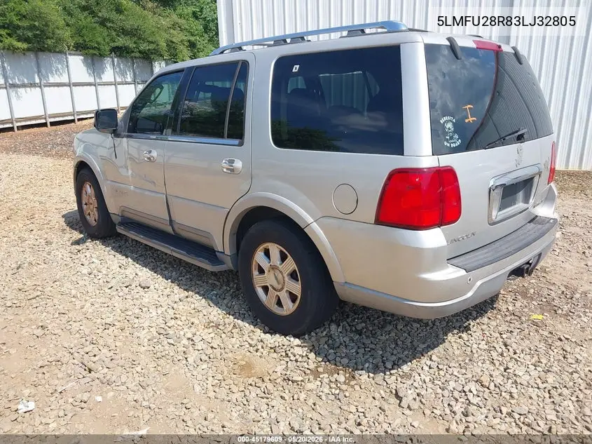 2003 Lincoln Navigator Luxury/Premium/Ultimate VIN: 5LMFU28R83LJ32805 Lot: 45179609