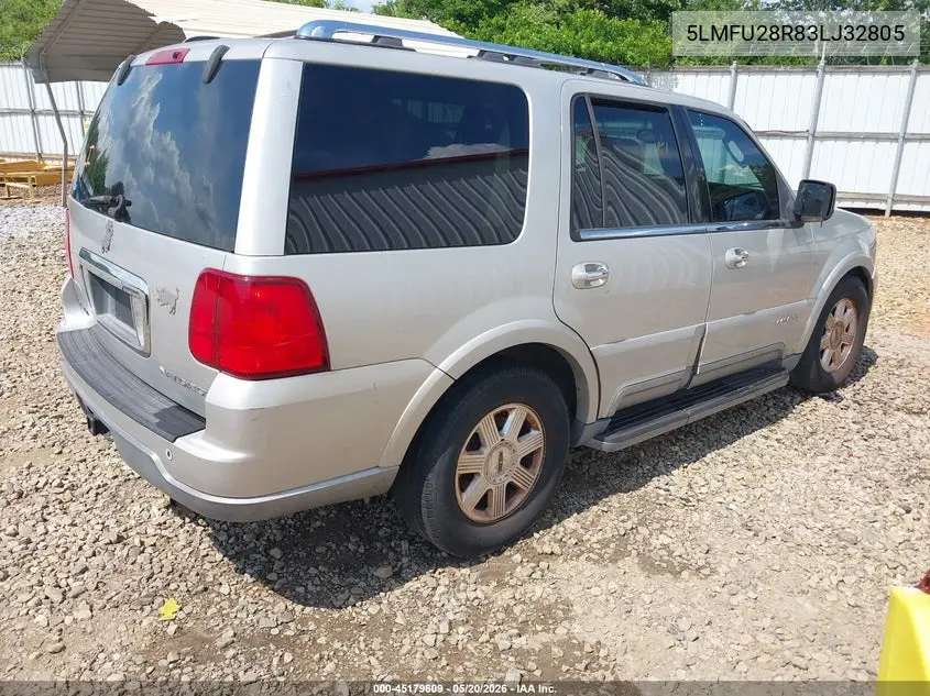 2003 Lincoln Navigator Luxury/Premium/Ultimate VIN: 5LMFU28R83LJ32805 Lot: 45179609