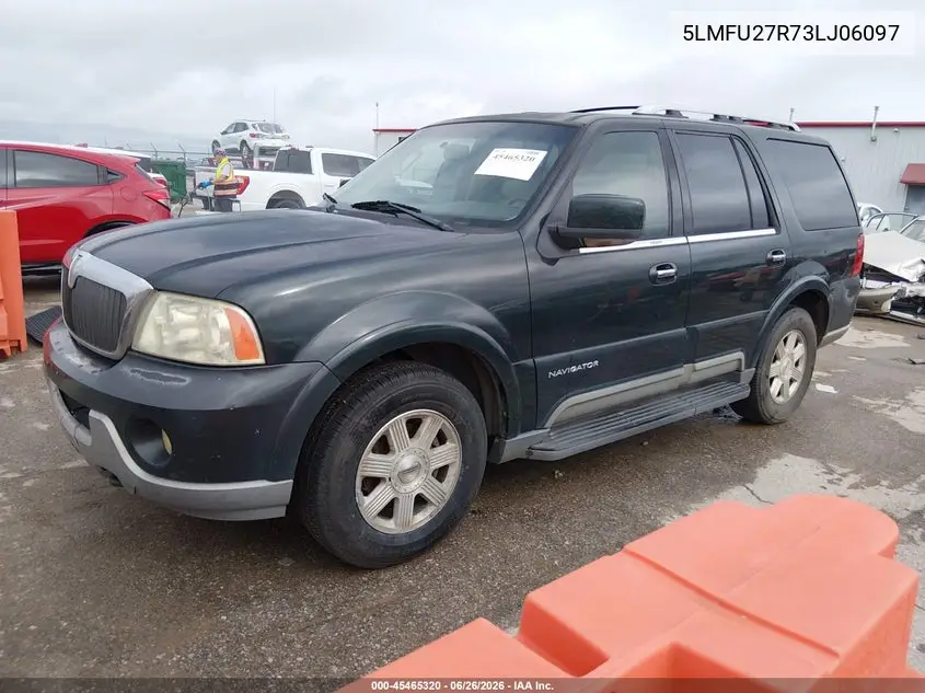 2003 Lincoln Navigator VIN: 5LMFU27R73LJ06097 Lot: 45465320