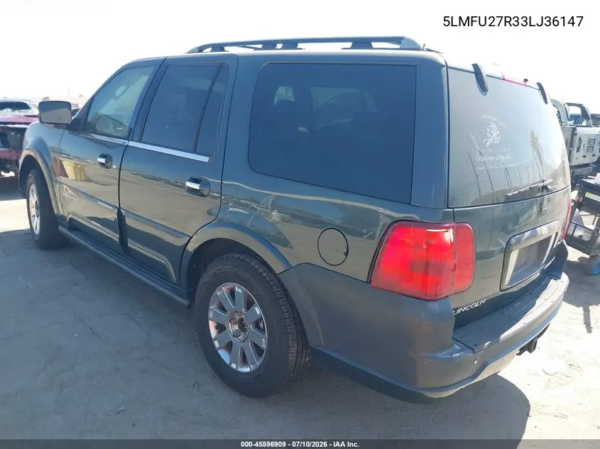 2003 Lincoln Navigator VIN: 5LMFU27R33LJ36147 Lot: 45596909