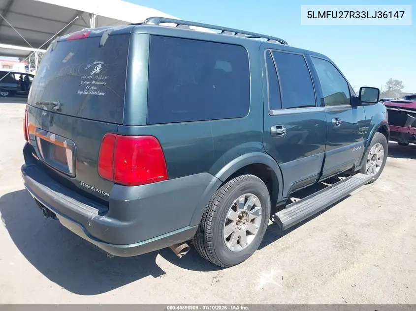 2003 Lincoln Navigator VIN: 5LMFU27R33LJ36147 Lot: 45596909