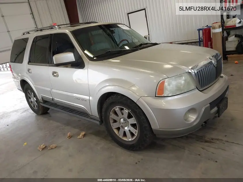 2004 Lincoln Navigator VIN: 5LMFU28RX4LJ41670 Lot: 44509910
