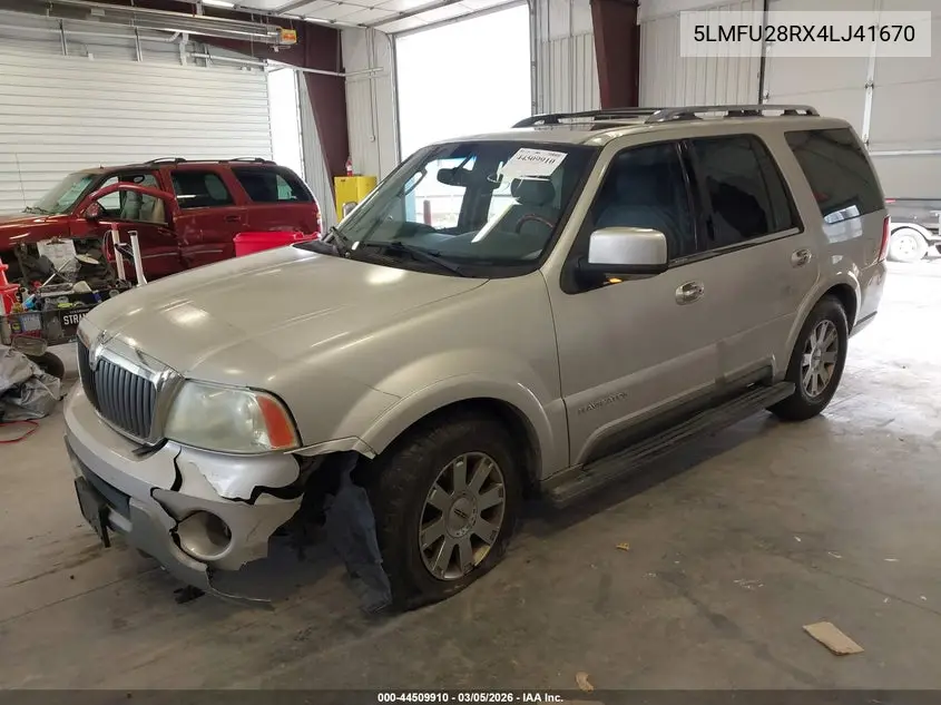 2004 Lincoln Navigator VIN: 5LMFU28RX4LJ41670 Lot: 44509910