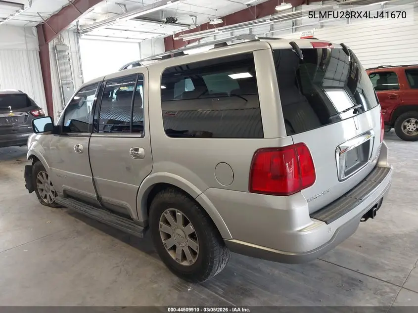 2004 Lincoln Navigator VIN: 5LMFU28RX4LJ41670 Lot: 44509910