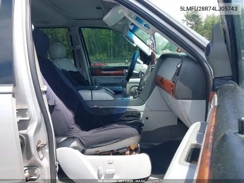 2004 Lincoln Navigator VIN: 5LMFU28R74LJ05743 Lot: 45344526
