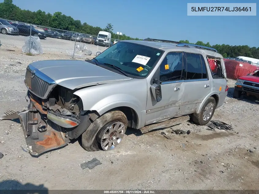 2004 Lincoln Navigator VIN: 5LMFU27R74LJ36461 Lot: 45351756