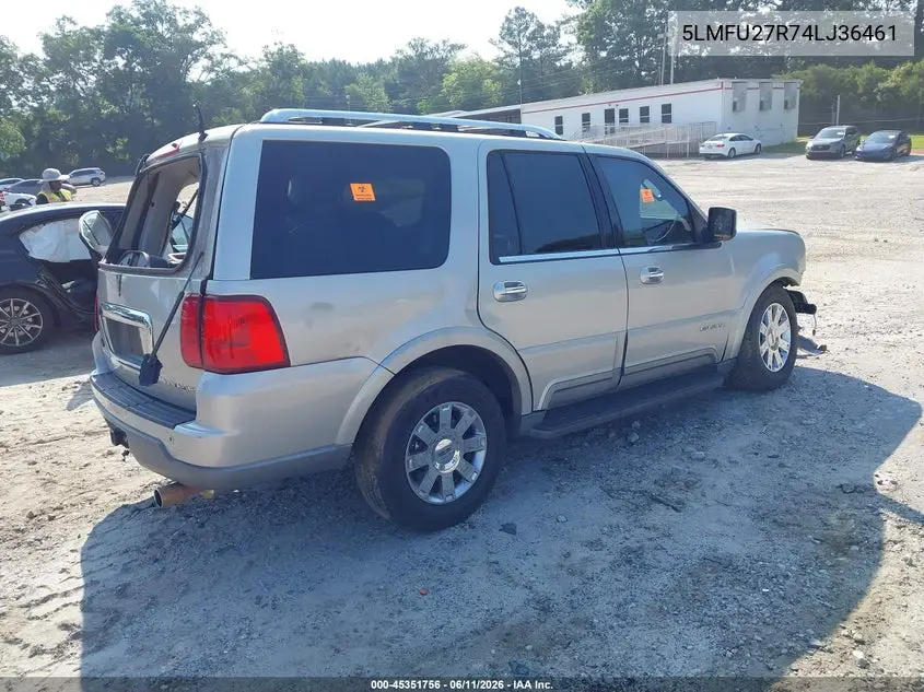2004 Lincoln Navigator VIN: 5LMFU27R74LJ36461 Lot: 45351756