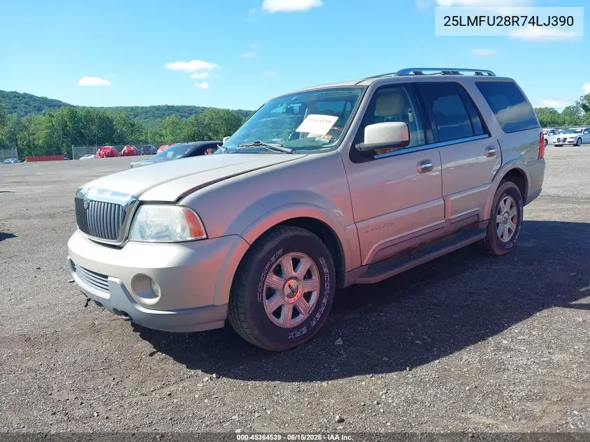 2004 Lincoln Navigator VIN: 5LMFU28R74LJ39052 Lot: 45364539