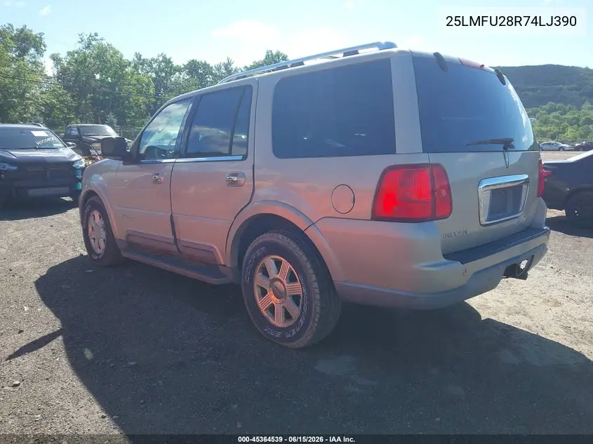 2004 Lincoln Navigator VIN: 5LMFU28R74LJ39052 Lot: 45364539