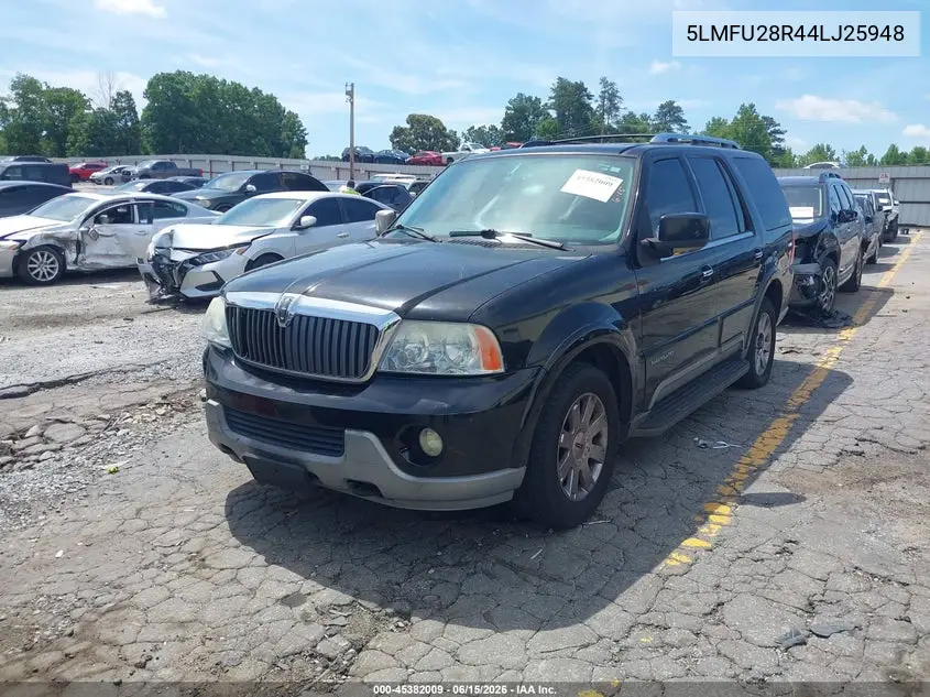 2004 Lincoln Navigator VIN: 5LMFU28R44LJ25948 Lot: 45382009