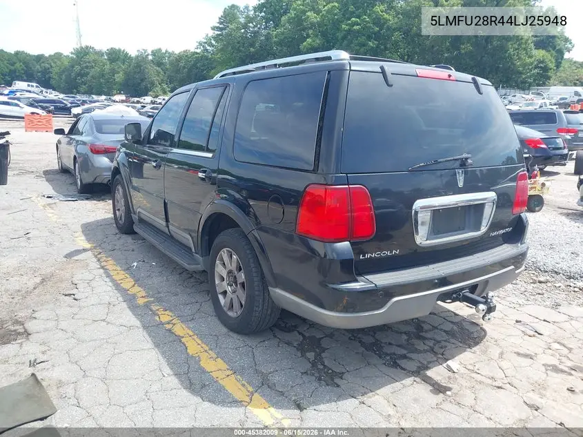 2004 Lincoln Navigator VIN: 5LMFU28R44LJ25948 Lot: 45382009