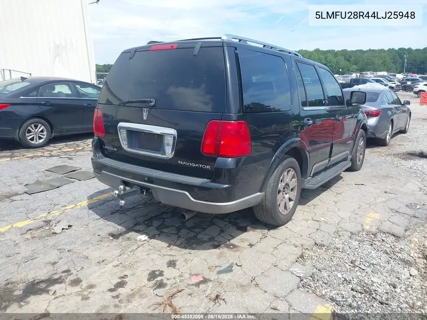 2004 Lincoln Navigator VIN: 5LMFU28R44LJ25948 Lot: 45382009