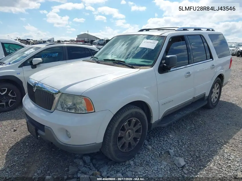 2004 Lincoln Navigator VIN: 5LMFU28R84LJ43546 Lot: 45409685