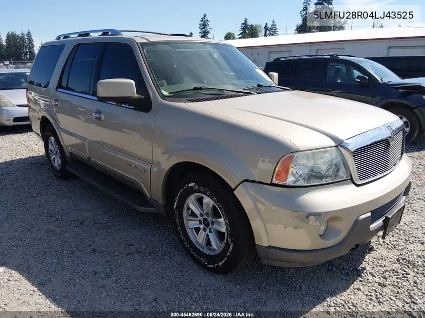 2004 Lincoln Navigator VIN: 5LMFU28R04LJ43525 Lot: 45462690