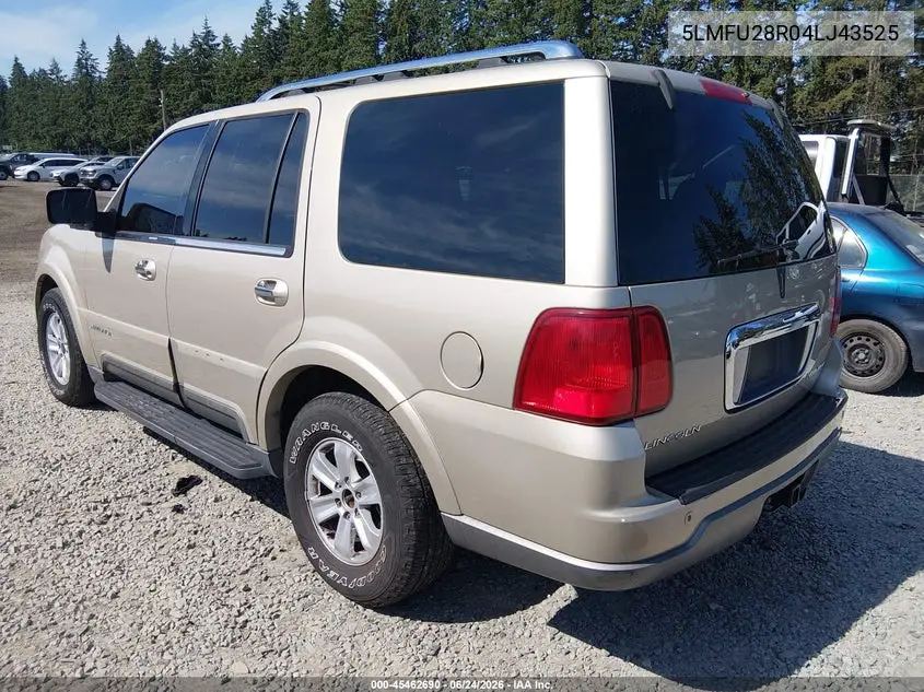 2004 Lincoln Navigator VIN: 5LMFU28R04LJ43525 Lot: 45462690