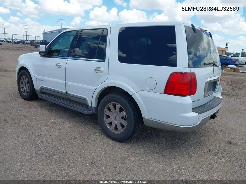 2004 Lincoln Navigator VIN: 5LMFU28R84LJ32689 Lot: 45614282