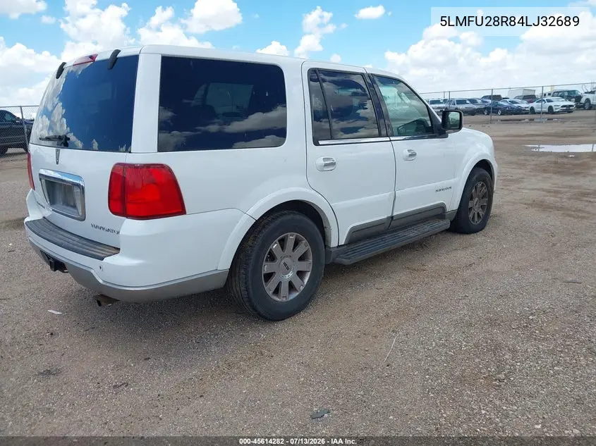 2004 Lincoln Navigator VIN: 5LMFU28R84LJ32689 Lot: 45614282