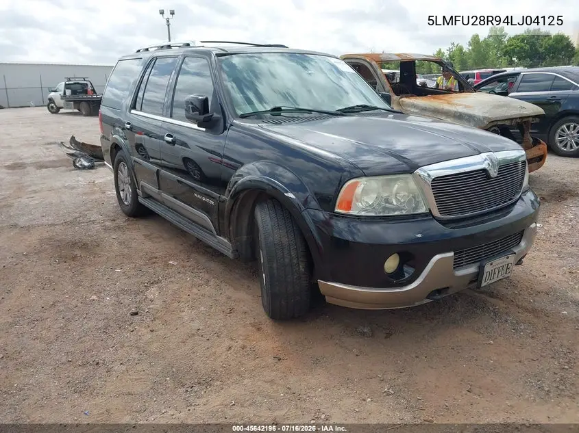 2004 Lincoln Navigator VIN: 5LMFU28R94LJ04125 Lot: 45642196