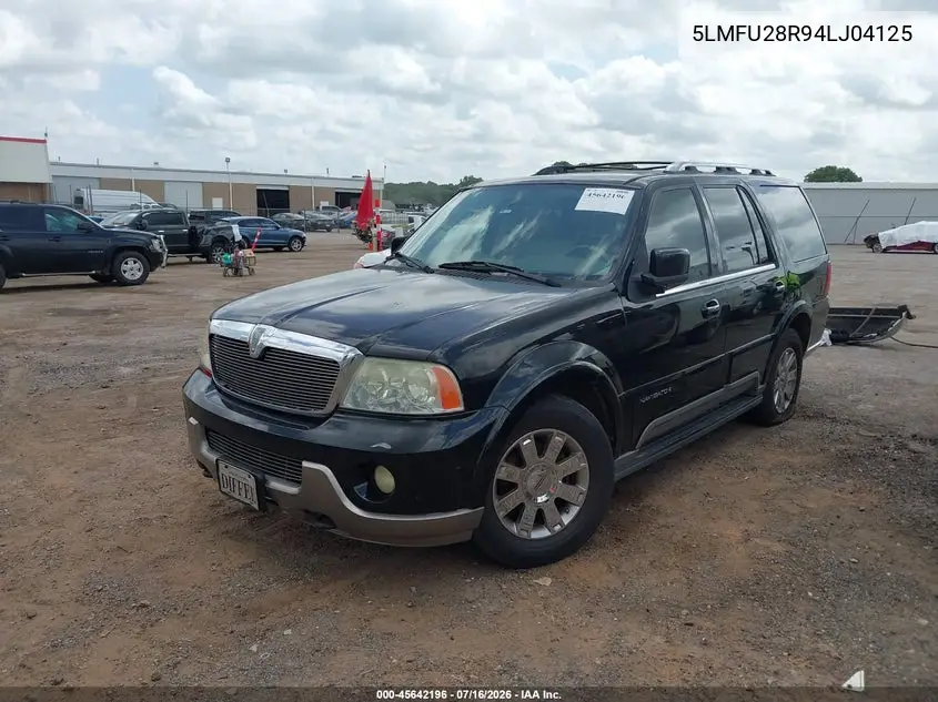 2004 Lincoln Navigator VIN: 5LMFU28R94LJ04125 Lot: 45642196