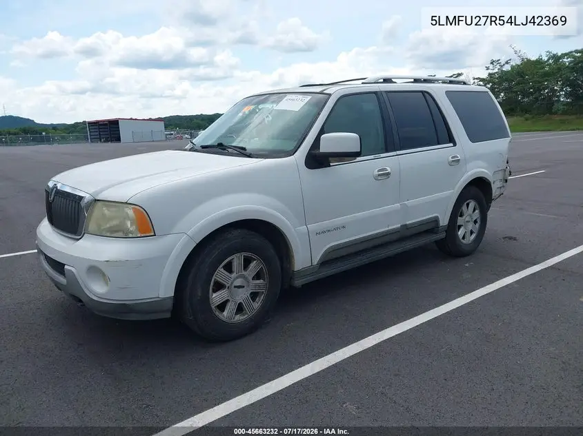 2004 Lincoln Navigator VIN: 5LMFU27R54LJ42369 Lot: 45663232