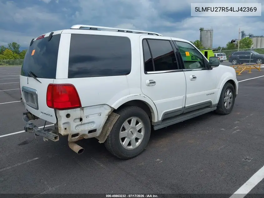 2004 Lincoln Navigator VIN: 5LMFU27R54LJ42369 Lot: 45663232