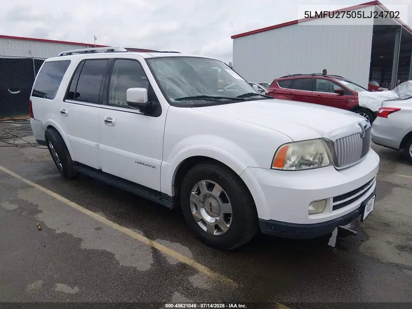 2005 Lincoln Navigator VIN: 5LMFU27505LJ24702 Lot: 45621046