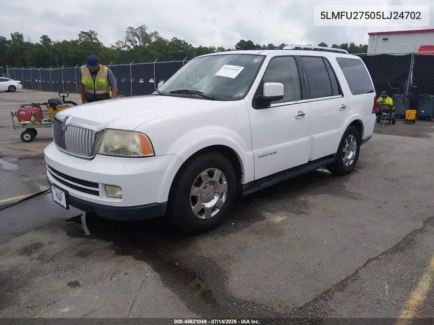 2005 Lincoln Navigator VIN: 5LMFU27505LJ24702 Lot: 45621046