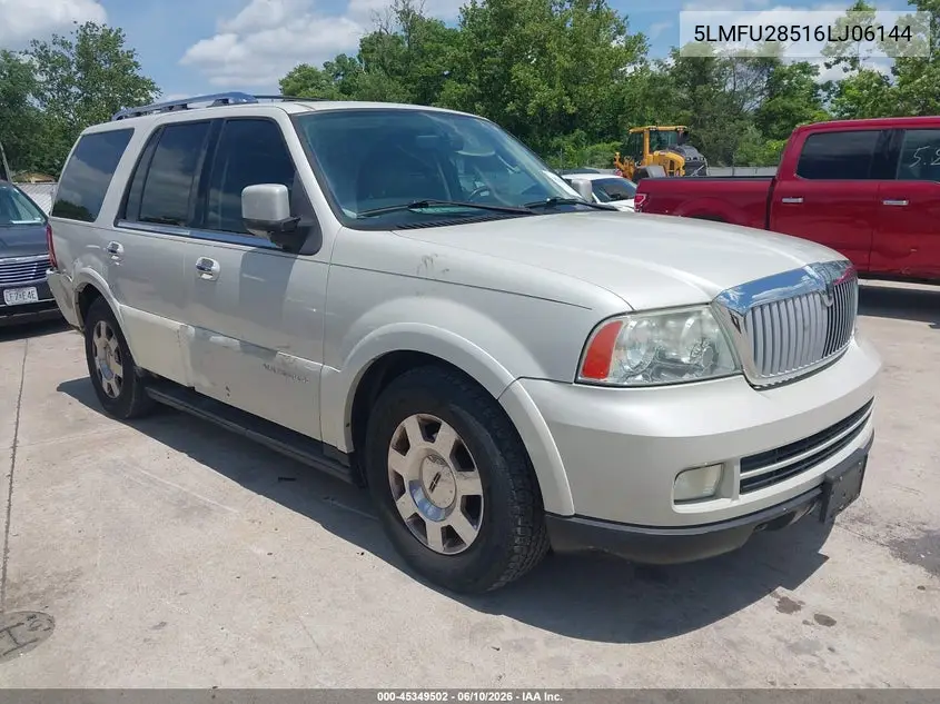 2006 Lincoln Navigator Luxury/Ultimate VIN: 5LMFU28516LJ06144 Lot: 45349502