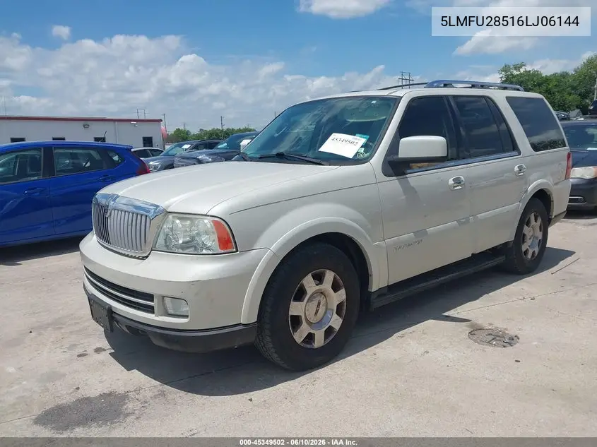 2006 Lincoln Navigator Luxury/Ultimate VIN: 5LMFU28516LJ06144 Lot: 45349502