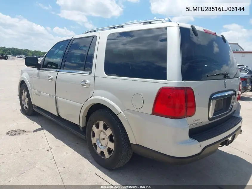 2006 Lincoln Navigator Luxury/Ultimate VIN: 5LMFU28516LJ06144 Lot: 45349502