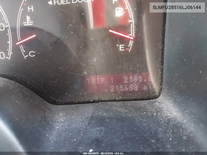 2006 Lincoln Navigator Luxury/Ultimate VIN: 5LMFU28516LJ06144 Lot: 45349502