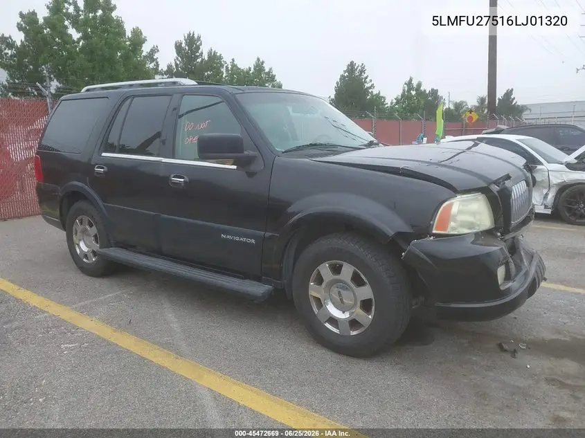 2006 Lincoln Navigator Luxury/Ultimate VIN: 5LMFU27516LJ01320 Lot: 45472669