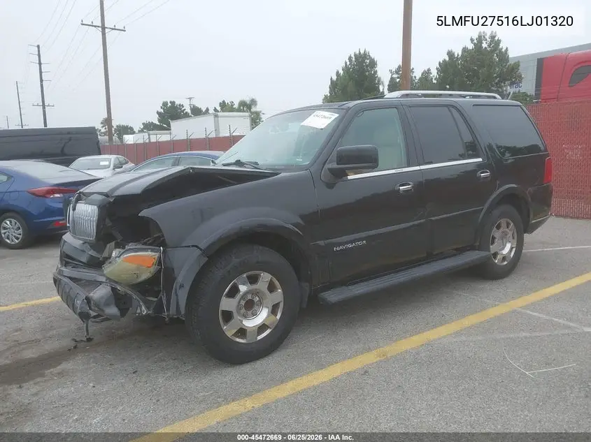 2006 Lincoln Navigator Luxury/Ultimate VIN: 5LMFU27516LJ01320 Lot: 45472669