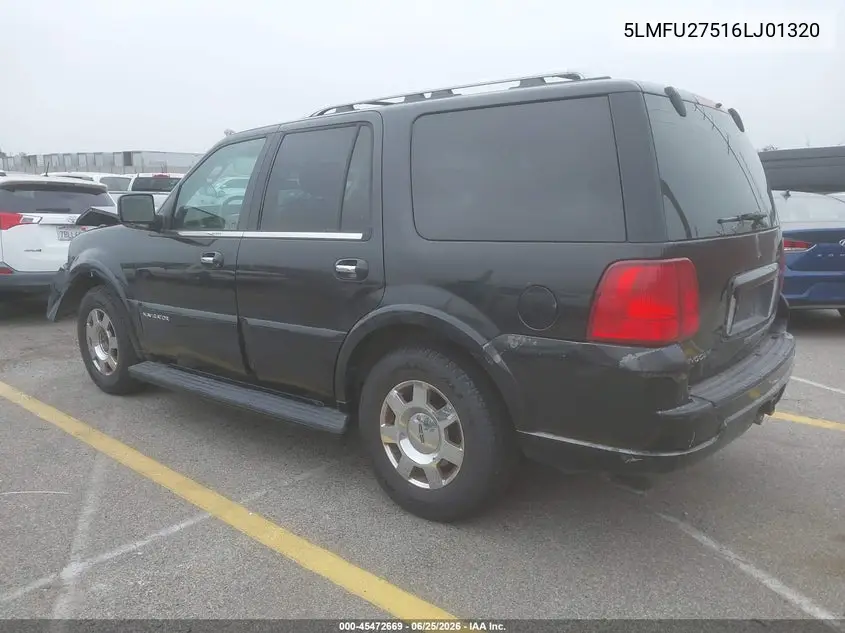 2006 Lincoln Navigator Luxury/Ultimate VIN: 5LMFU27516LJ01320 Lot: 45472669