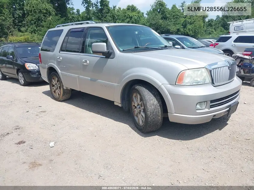 2006 Lincoln Navigator Luxury/Ultimate VIN: 5LMFU28556LJ26655 Lot: 45538371