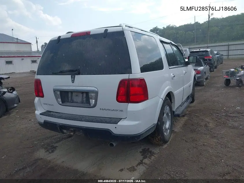 2006 Lincoln Navigator Luxury/Ultimate VIN: 5LMFU28576LJ18606 Lot: 45643020