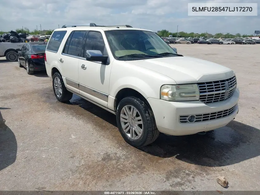 5LMFU28547LJ17270 2007 Lincoln Navigator Ultimate
