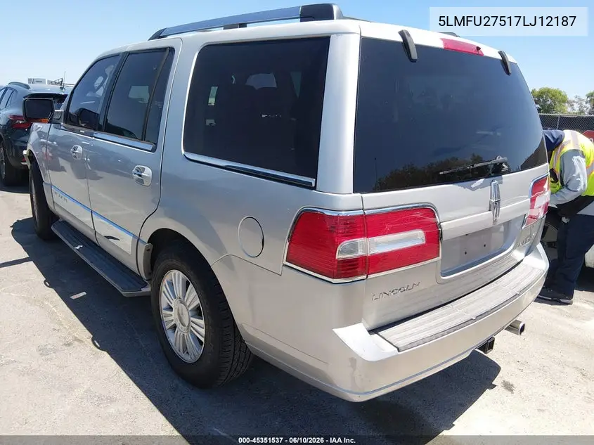 2007 Lincoln Navigator Ultimate VIN: 5LMFU27517LJ12187 Lot: 45351537