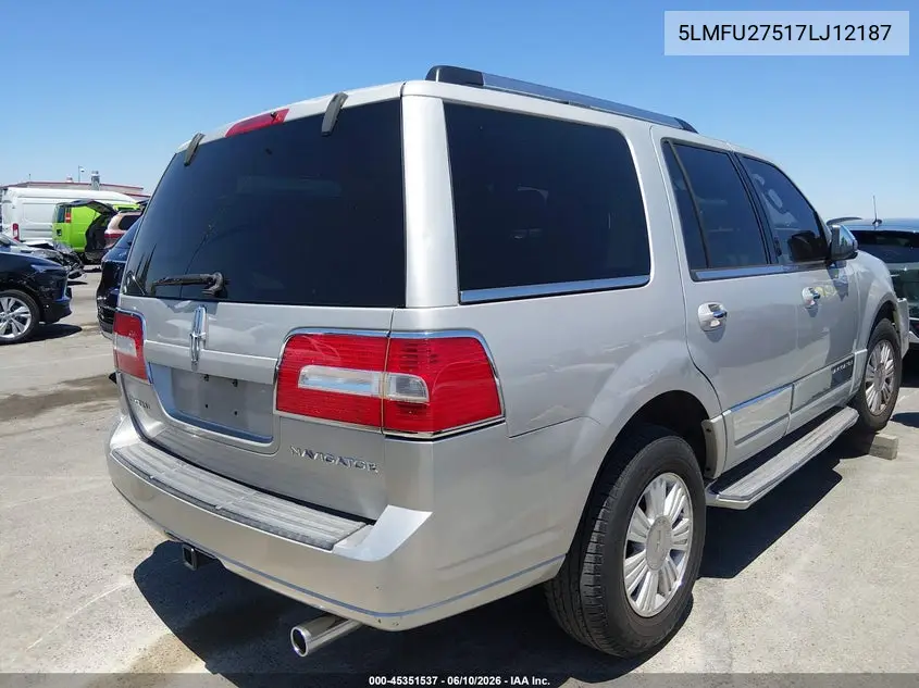 2007 Lincoln Navigator Ultimate VIN: 5LMFU27517LJ12187 Lot: 45351537